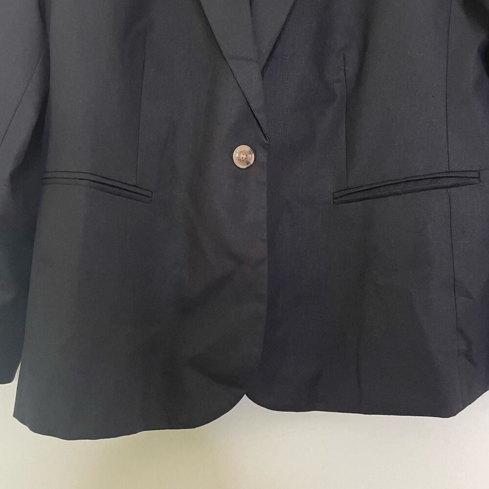 NWT J. Crew Factory‎ Linen-blend Holland Blazer Black Size 18 AL222 Career Work - Picture 5 of 12